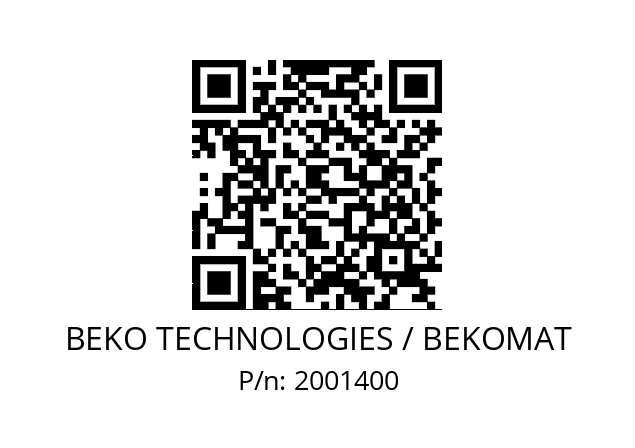   BEKO TECHNOLOGIES / BEKOMAT 2001400