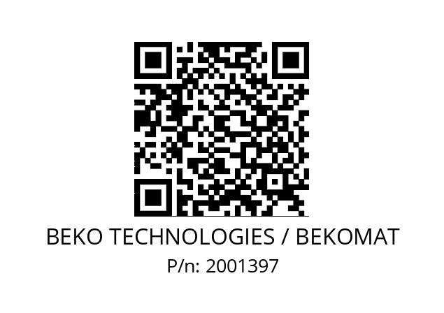   BEKO TECHNOLOGIES / BEKOMAT 2001397