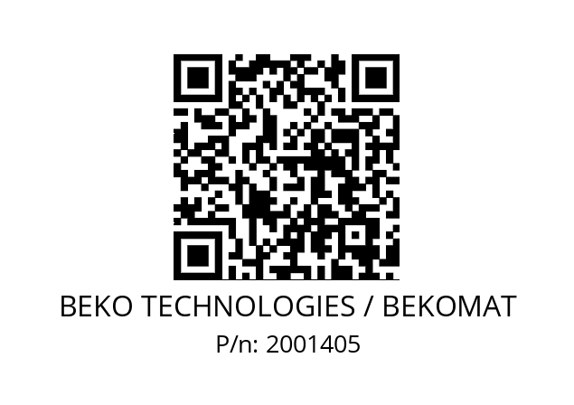   BEKO TECHNOLOGIES / BEKOMAT 2001405