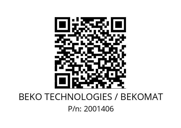   BEKO TECHNOLOGIES / BEKOMAT 2001406