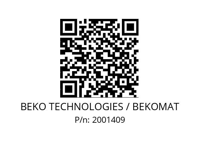   BEKO TECHNOLOGIES / BEKOMAT 2001409