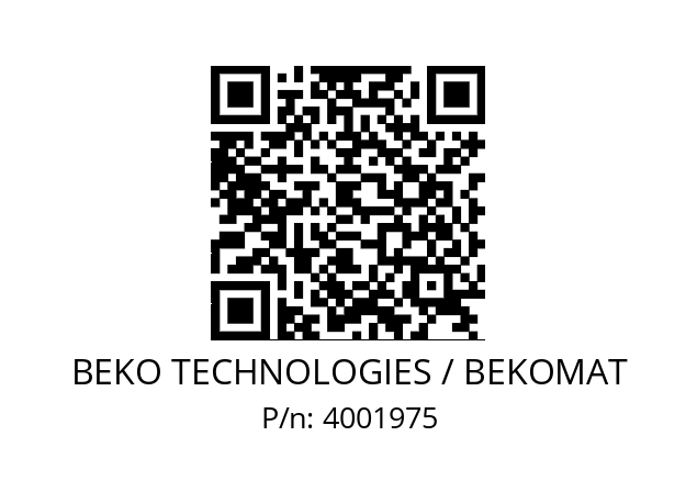   BEKO TECHNOLOGIES / BEKOMAT 4001975