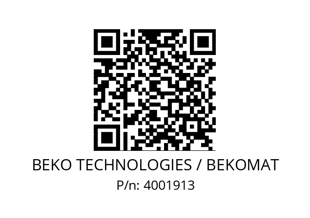   BEKO TECHNOLOGIES / BEKOMAT 4001913