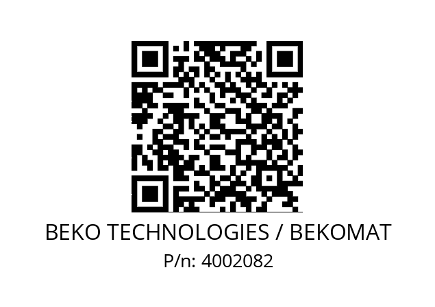   BEKO TECHNOLOGIES / BEKOMAT 4002082