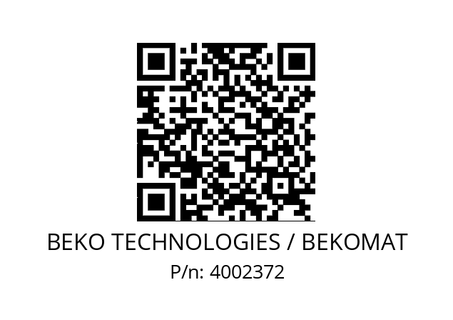   BEKO TECHNOLOGIES / BEKOMAT 4002372