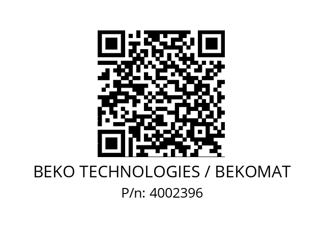   BEKO TECHNOLOGIES / BEKOMAT 4002396