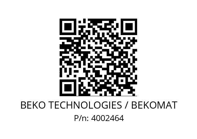   BEKO TECHNOLOGIES / BEKOMAT 4002464