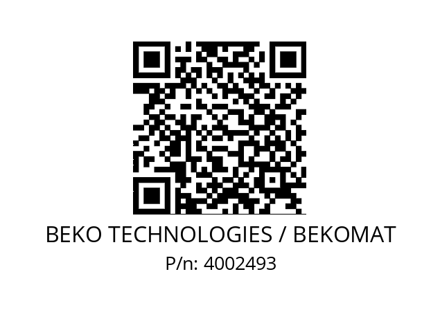   BEKO TECHNOLOGIES / BEKOMAT 4002493