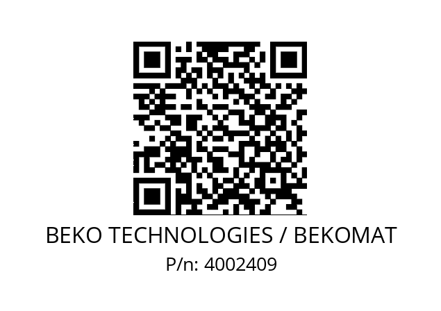   BEKO TECHNOLOGIES / BEKOMAT 4002409