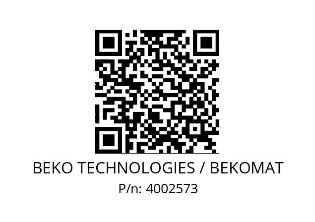   BEKO TECHNOLOGIES / BEKOMAT 4002573