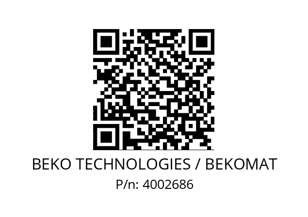   BEKO TECHNOLOGIES / BEKOMAT 4002686