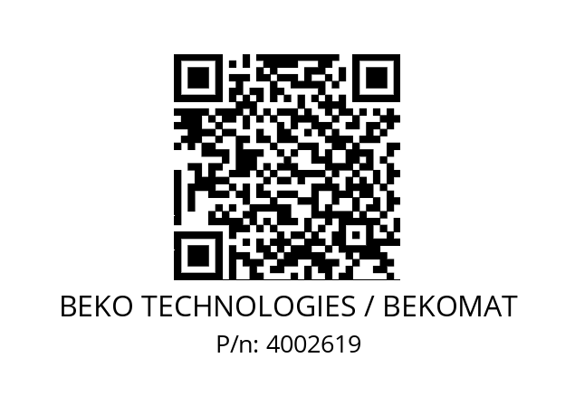   BEKO TECHNOLOGIES / BEKOMAT 4002619