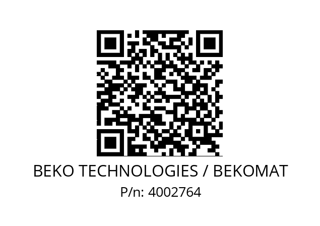   BEKO TECHNOLOGIES / BEKOMAT 4002764