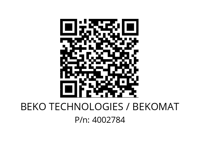   BEKO TECHNOLOGIES / BEKOMAT 4002784