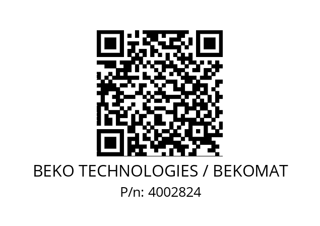   BEKO TECHNOLOGIES / BEKOMAT 4002824