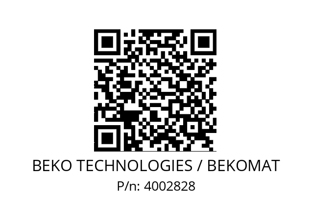   BEKO TECHNOLOGIES / BEKOMAT 4002828