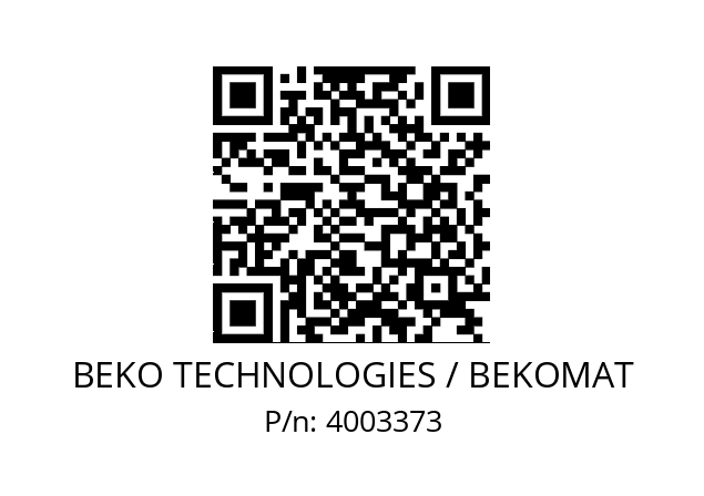   BEKO TECHNOLOGIES / BEKOMAT 4003373