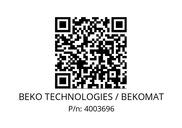   BEKO TECHNOLOGIES / BEKOMAT 4003696