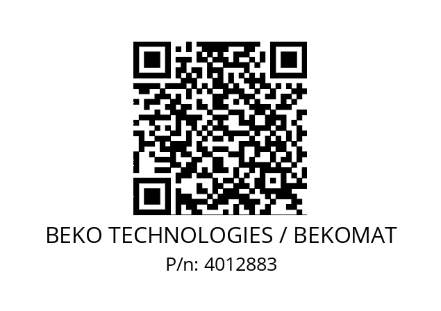   BEKO TECHNOLOGIES / BEKOMAT 4012883