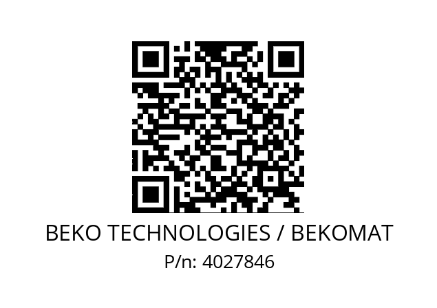   BEKO TECHNOLOGIES / BEKOMAT 4027846