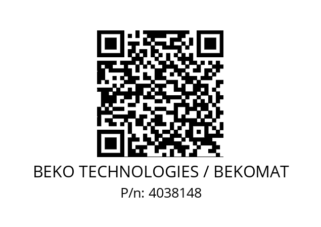   BEKO TECHNOLOGIES / BEKOMAT 4038148