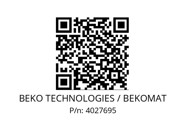   BEKO TECHNOLOGIES / BEKOMAT 4027695