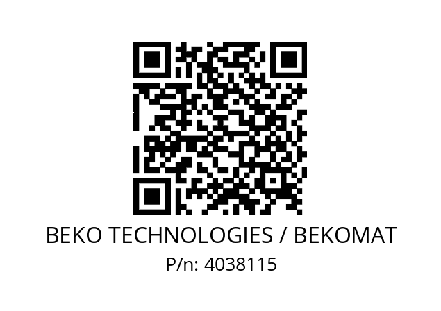   BEKO TECHNOLOGIES / BEKOMAT 4038115