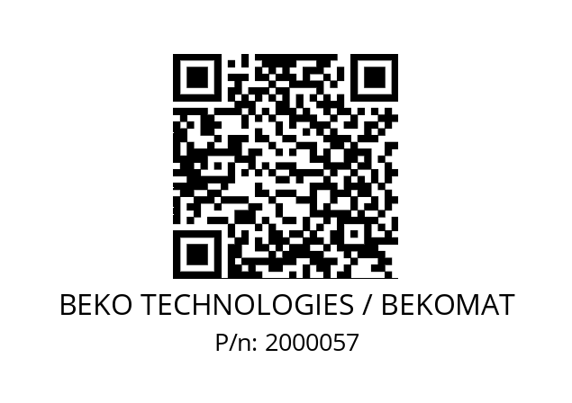   BEKO TECHNOLOGIES / BEKOMAT 2000057