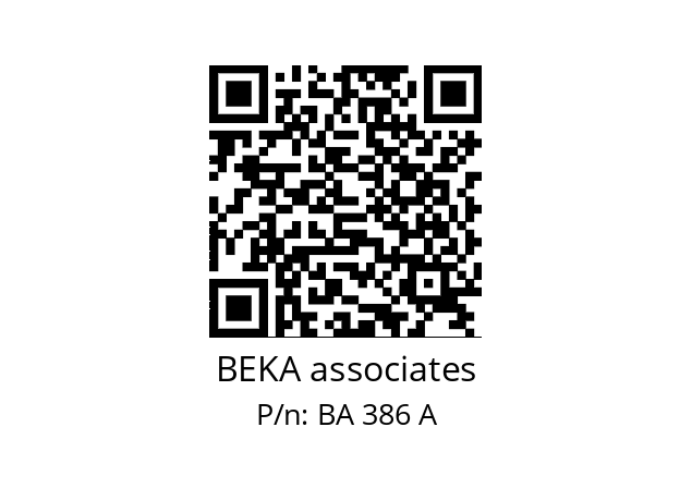   BEKA associates BA 386 A