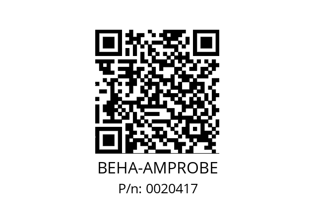  F03419 BEHA-AMPROBE 0020417