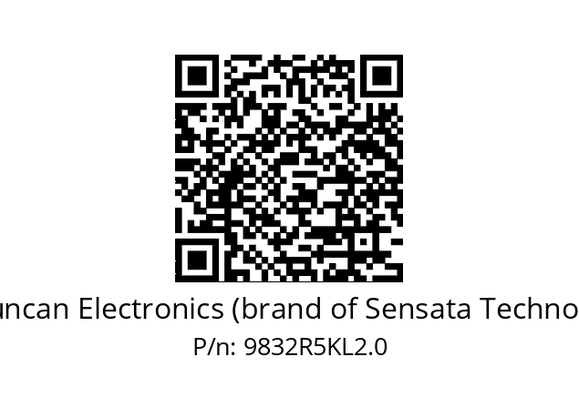   BEI Duncan Electronics (brand of Sensata Technologies) 9832R5KL2.0