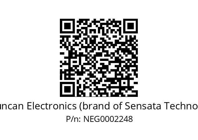   BEI Duncan Electronics (brand of Sensata Technologies) NEG0002248