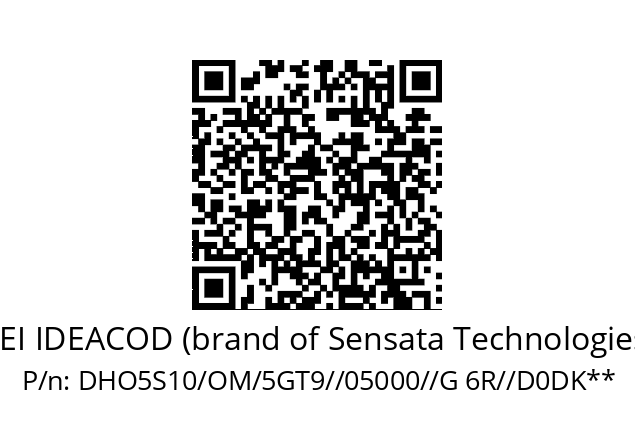   BEI IDEACOD (brand of Sensata Technologies) DHO5S10/OM/5GT9//05000//G 6R//D0DK**