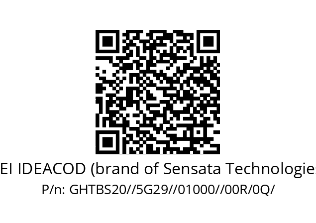   BEI IDEACOD (brand of Sensata Technologies) GHTBS20//5G29//01000//00R/0Q/