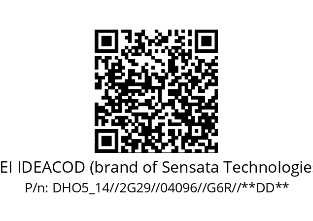   BEI IDEACOD (brand of Sensata Technologies) DHO5_14//2G29//04096//G6R//**DD**