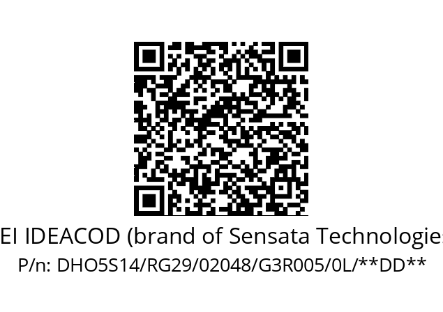   BEI IDEACOD (brand of Sensata Technologies) DHO5S14/RG29/02048/G3R005/0L/**DD**