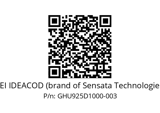   BEI IDEACOD (brand of Sensata Technologies) GHU925D1000-003