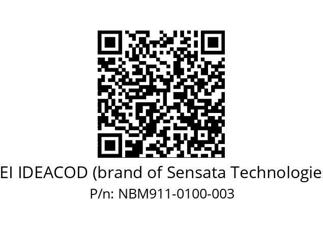   BEI IDEACOD (brand of Sensata Technologies) NBM911-0100-003