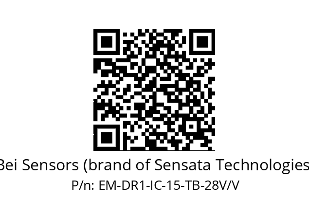   Bei Sensors (brand of Sensata Technologies) EM-DR1-IC-15-TB-28V/V