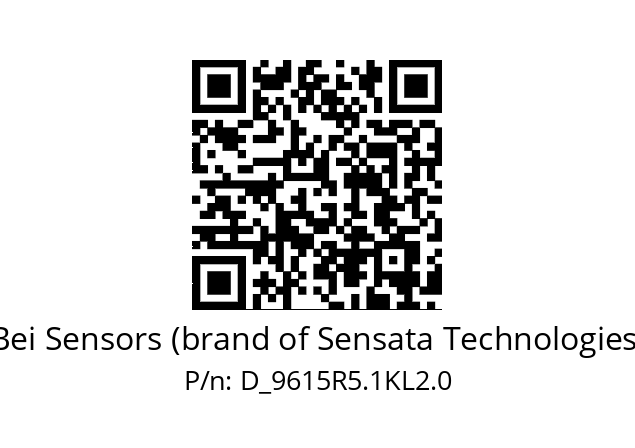  9615R5.1KL2.0 Bei Sensors (brand of Sensata Technologies) D_9615R5.1KL2.0