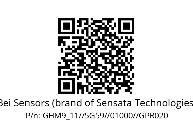   Bei Sensors (brand of Sensata Technologies) GHM9_11//5G59//01000//GPR020