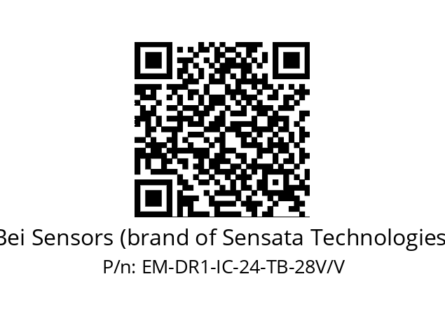   Bei Sensors (brand of Sensata Technologies) EM-DR1-IC-24-TB-28V/V