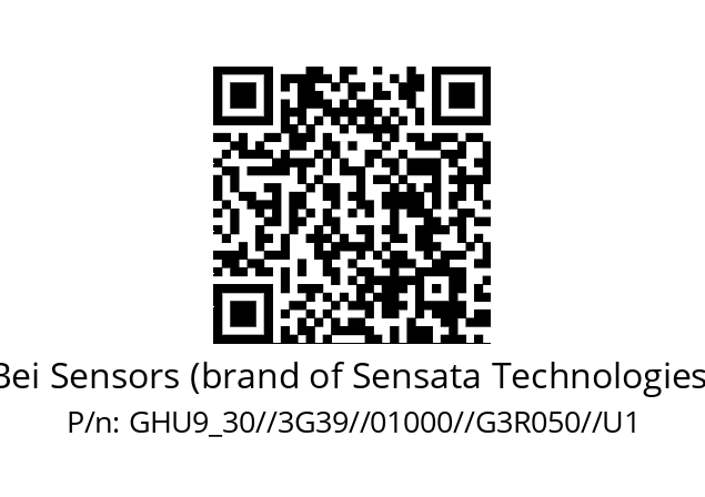   Bei Sensors (brand of Sensata Technologies) GHU9_30//3G39//01000//G3R050//U1