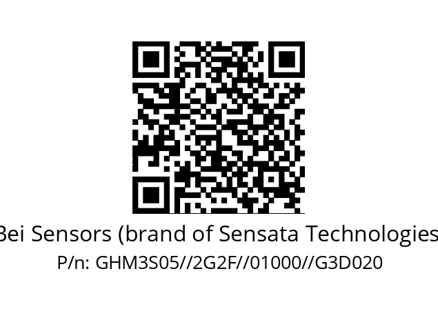   Bei Sensors (brand of Sensata Technologies) GHM3S05//2G2F//01000//G3D020