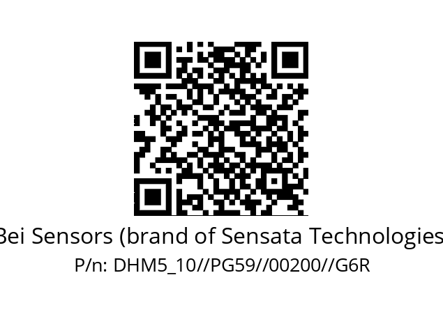   Bei Sensors (brand of Sensata Technologies) DHM5_10//PG59//00200//G6R