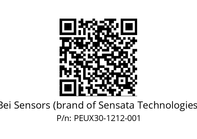 Absolute encoder PEUX_30//PSSG//12B12D4//S5R030// Bei Sensors (brand of Sensata Technologies) PEUX30-1212-001