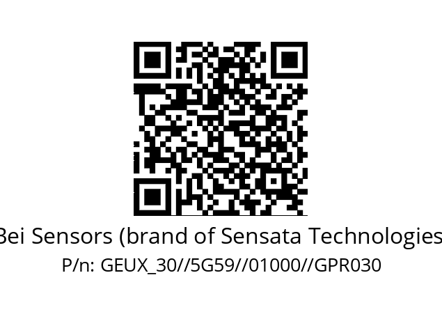   Bei Sensors (brand of Sensata Technologies) GEUX_30//5G59//01000//GPR030