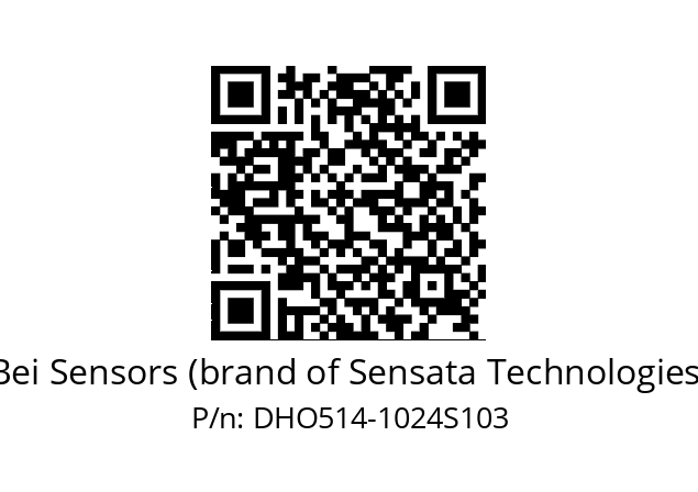  DHO5S14//2G29//01024/0P/G3R004/1M/--DD-- Bei Sensors (brand of Sensata Technologies) DHO514-1024S103