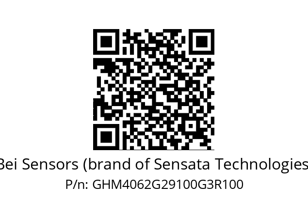   Bei Sensors (brand of Sensata Technologies) GHM4062G29100G3R100