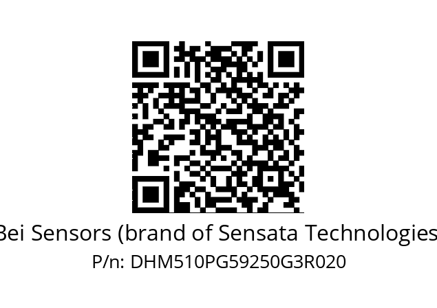   Bei Sensors (brand of Sensata Technologies) DHM510PG59250G3R020